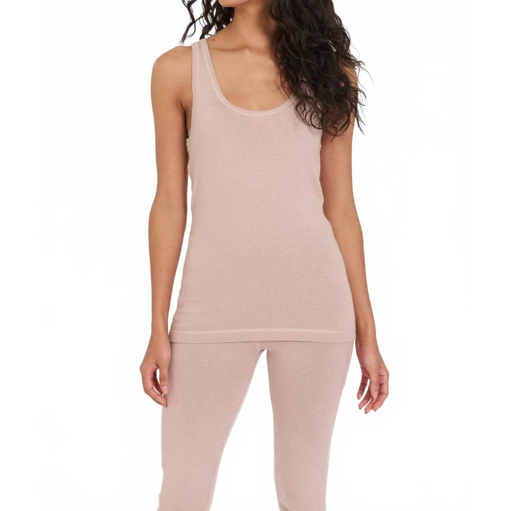 NEW LEIMERE tucson u-neck tank in dusty rose